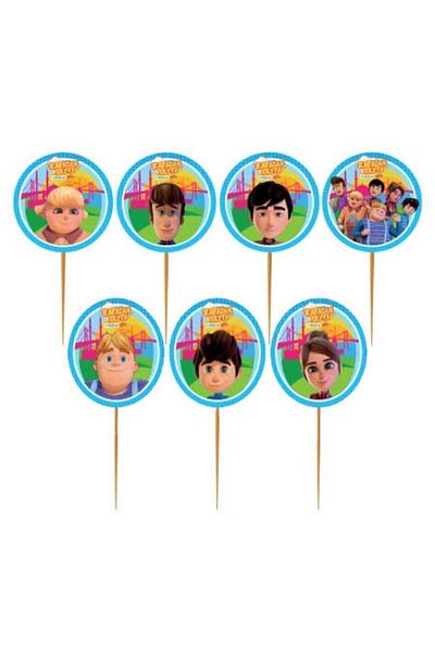 HKNYS Rafadan Tayfa Themed Birthday Cake Decoration - 10 Pieces