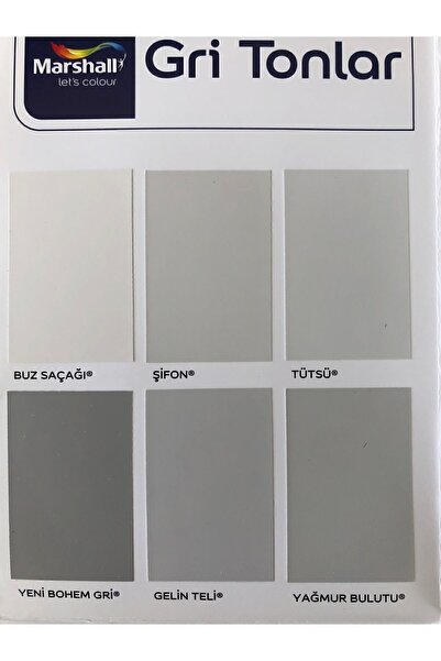 Marshall Fit Silikonlu Ipek Mat Silinebilir Iç Cephe Duvar Boyası Yeni Bohem Gri 20kg/20l