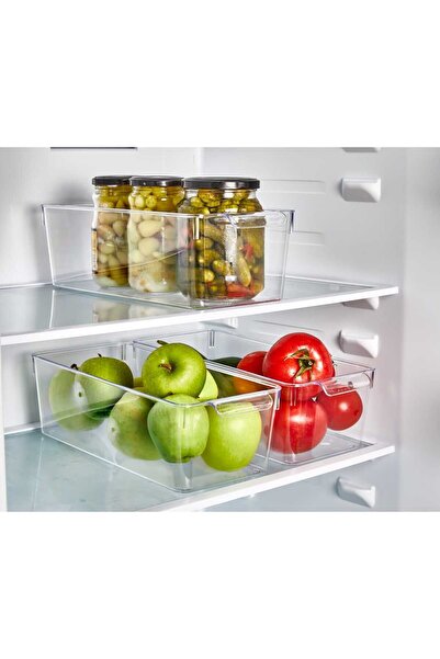 Arbu Home Transparent Refrigerator Organizer In-Cabinet Organizer 3 Pcs