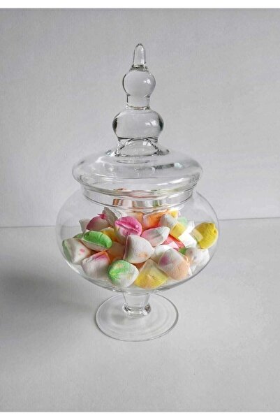 Glass Glass Cookie Holder & Sugar Bowl with Footed Lid