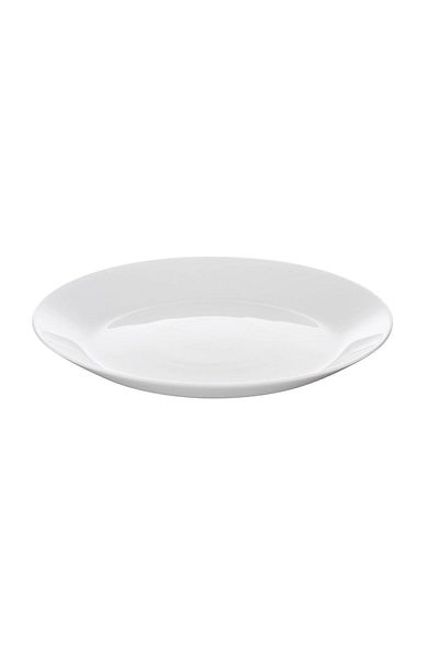 IKEA 6 Pieces White Sweet Tempered Glass - 19 cm Serving Plate