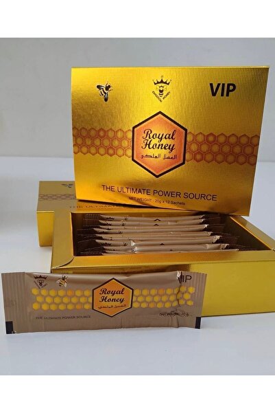Genel Markalar Vip Royal Honey Ballı Bitkisel Karışımlı Macun Enerji Stick 12...