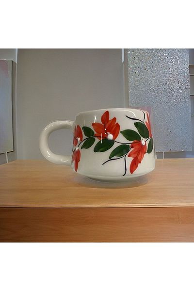 İlbay Çini Takı Orange Grape Lace Mug