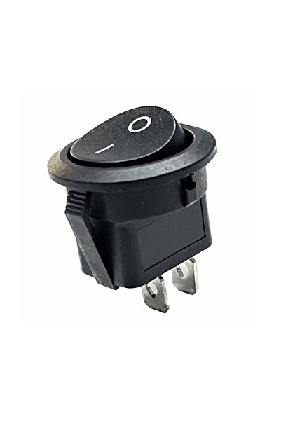 BK Teknoloji 20mm Yuvarlak 2 Pin On/Off Işıksız Power Anahtar 2 Adet