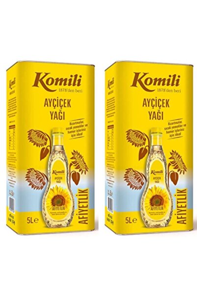 Komili Komili Ayçiçek Yağı 5 lt 2 Adet 2 Li Paket