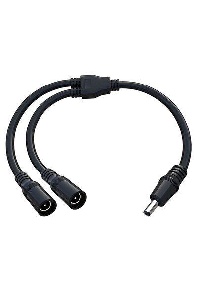 BK Teknoloji Dc Güç 5.5x2.1mm 1 Erkek - 2 Dişi Çoklayıcı Kablo Cctv