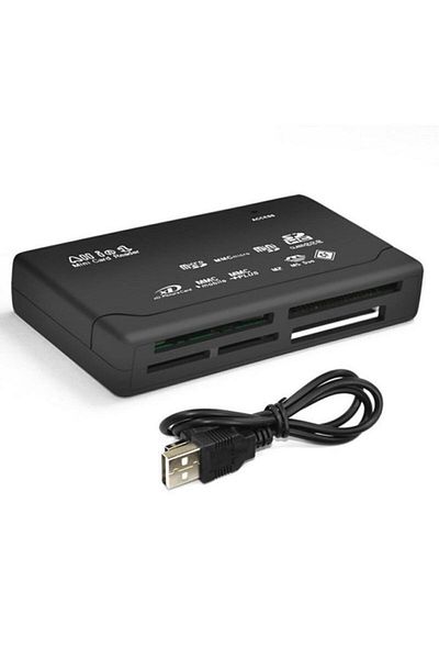 Kuvars Multi Card Reader Compact Flash Cf Sd Mmc Cf Ms Multi Card Reader