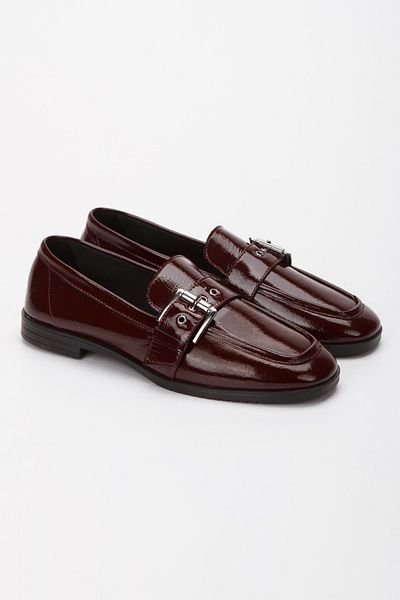 ezmoda Genuine Leather Ultra Luxury Burgundy Patent Leather Shoes