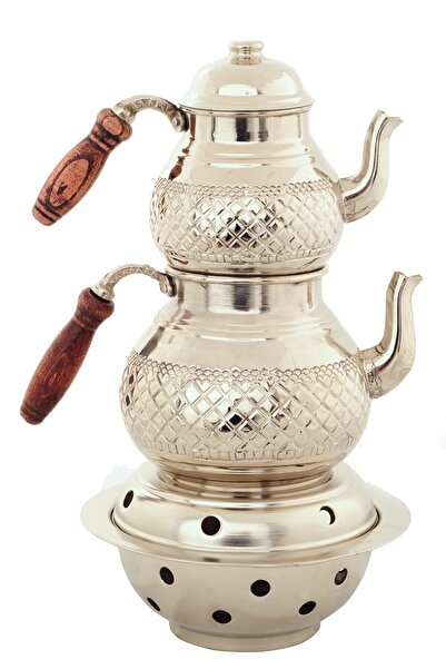 blk bakırcılık Bakır Çaydanlık Takımı Osmanlı Ocaklı .