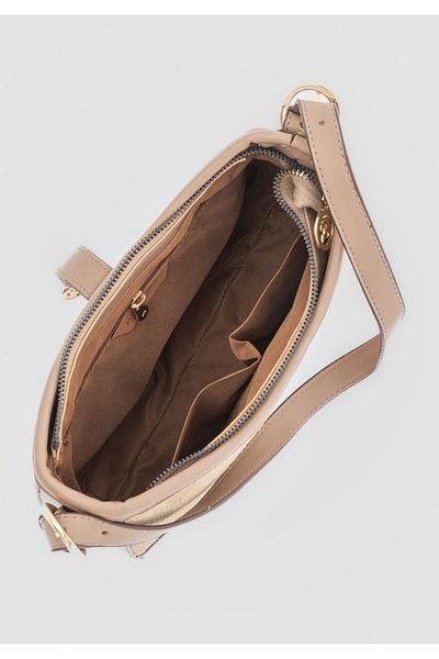 Jacquline Genuine Zd303 Women's Shoulder Bag with Leather Cover and Steel Accessories
