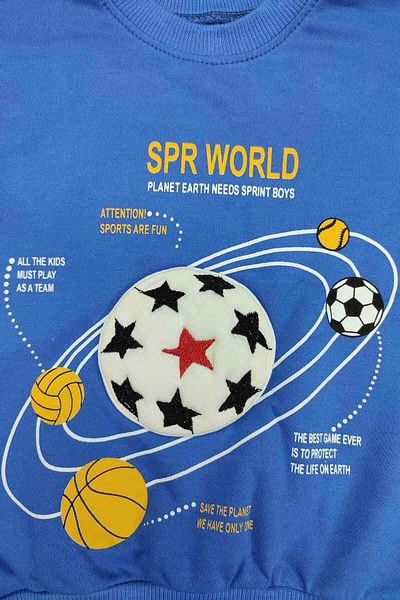 Peki Men's Babek Soccer Ball Patterned Pajama Set - Add 5 Pay 4, Gift 15349