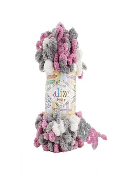 Alize 5 τεμάχια Puffy Color Πλεκτό νήμα Χρώμα:6070