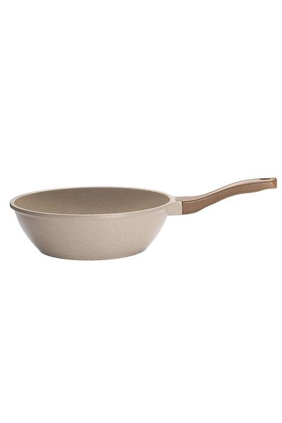ThermoAD 28 cm Granite Cast Wok Pan - Mink