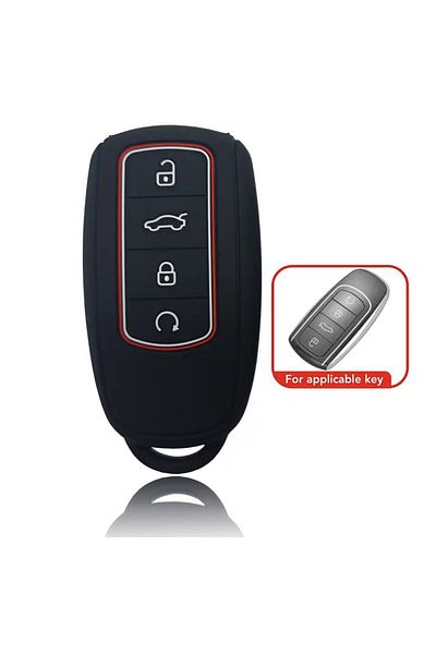 emii auto spare parts Chery Tiggo 8 Pro - Omoda 5 Tiggo 7 Avantgarde Jaecoo Black Silicone Key Case Cover