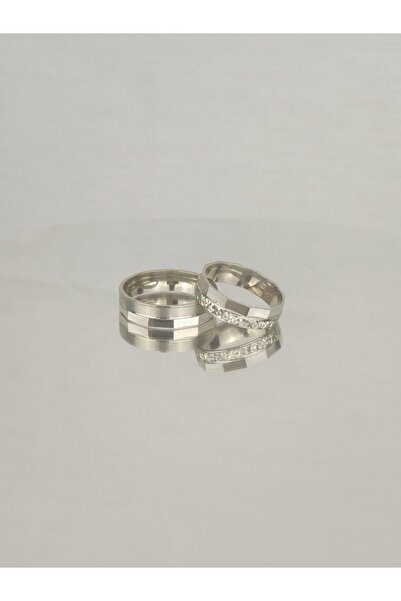 Gri Gümüş Esrarengiz Aşk Bağı 925 Ayar Gümüş Alyans, Nişan Ve Söz Yüzüğü