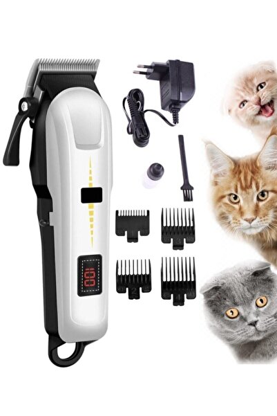 AKFİ 6018/6008 Ultra Güçlü Pet Series Şarjlı Kablosuz Tıraş Makinesi - Kedi & Köpek Tüy Kesme, Sessiz