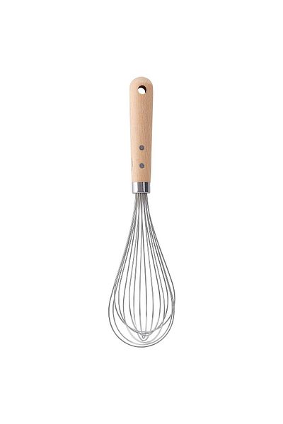 IKEA Wooden Handle Whisk Length 30 cm Ikea Food Prep Cooking Whisk Stainless Steel