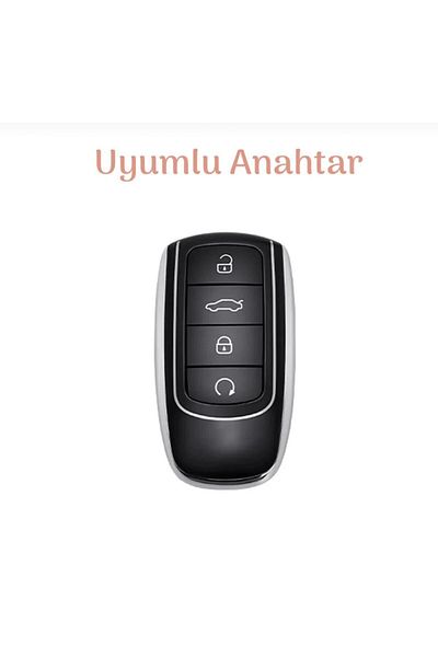 emii auto spare parts Chery Tiggo 8 Pro - Omoda 5 Tiggo 7 Avantgarde Jaecoo Black/Red Luxury Silicone Key Case