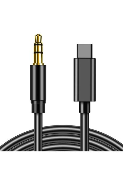 Wevox iPhone 15/16 Plus/16 Pro Max Uyumlu Aux Kablosu Type-C To 3.5mm Jack Çe...