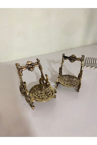 hediye Antika Pirinç Fincan Standı Fincan Tabak Sunumu Tek Adet Fiyatıdır