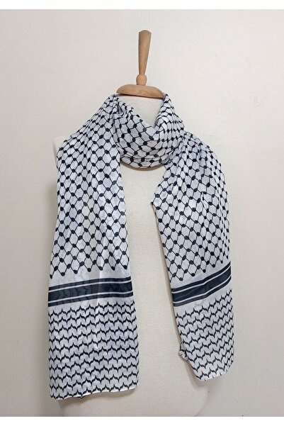 istanbul prensesleri Cotton Puchsia, Poşu, Palestinian Flag Kefiye Shawl FULAR