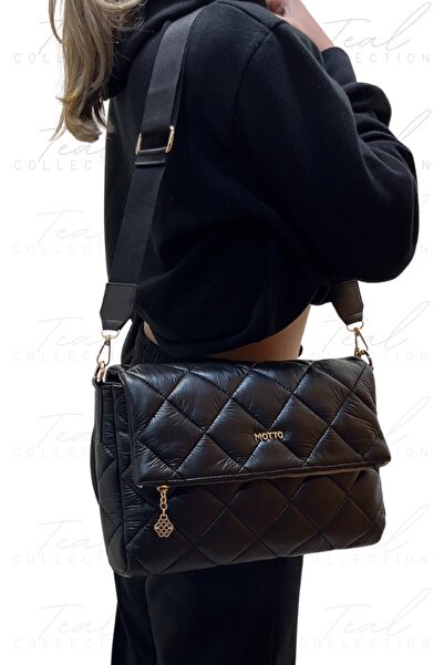 MOTTO Kapitone Desenli El Ve Omuz Çantası