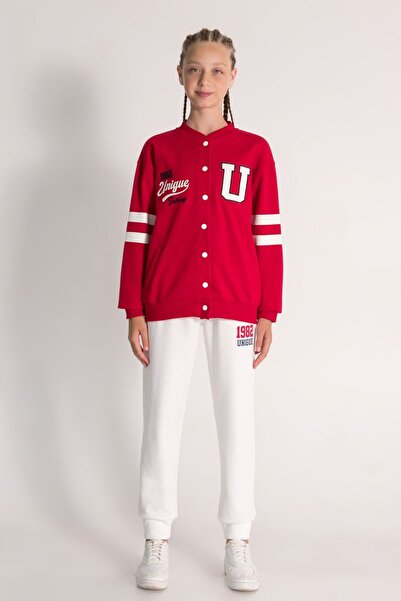 DMB BOYS & GIRLS 9-14 Years Old Girl's Cotton Ribbed College Cardigan