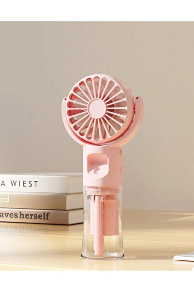 AET Su Püskürtmeli Mini El Fanı Şarjlı Boyun Askılı Taşınabilir Soğutucu Vantilatör