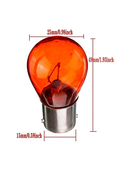 Sentinel P21w Ba15s 12v 21w 93 Sinyal-stop Lamba Ampülü Turuncu 1 Adet