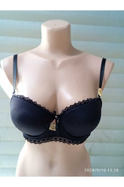 mylove Black B Cup Lace Detailed Underwire Women's Bra