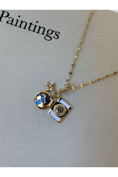 GRİMALDİ Traveler Steel Necklace