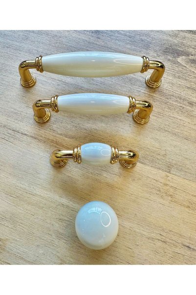 Karan Porselen Porcelain Furniture Drawer Cloakroom Kitchen Cabinet Handle