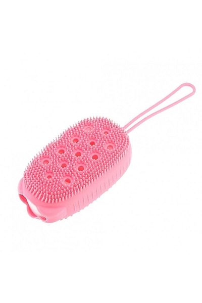 Upss Double Sided Sponge Foamed Silicone Back Body Scrub Brush