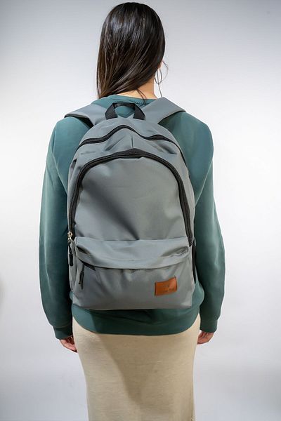Rosmod Rucsac unisex gri cu mulți ochi