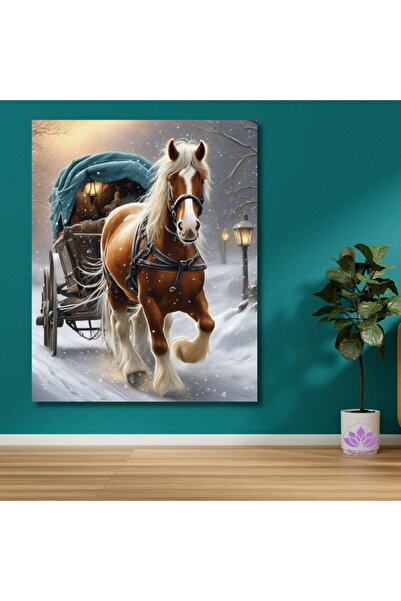 LİLYHOBBYLAND Sayılarla Boyama Hobi Seti Nostalji Renkli Baskılı (ÇERÇEVELİ-B...