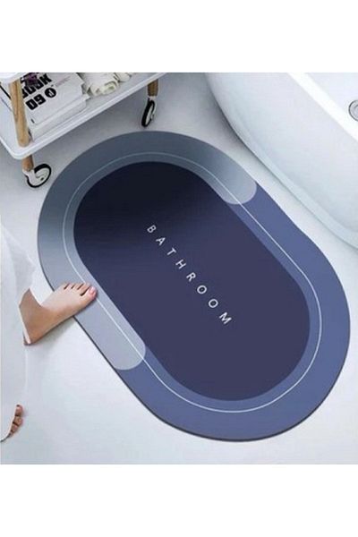 Ankanorm Super Water Absorbent Αντιολισθητικό Πατάκι Βάσης - Oval Diatomite Nappa (60x39cm)