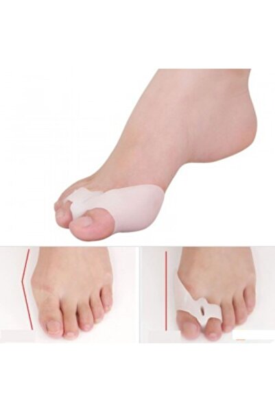 GEZER Aveo 2 Adet Silikon Baş Parmak Kemik Koruyucu Makaralı %100 Silikon