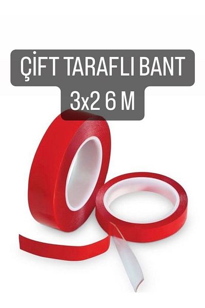 Bereket Silicone Double Sided Mounting Tape 18mm X 2Mt 3 Pieces 6 m