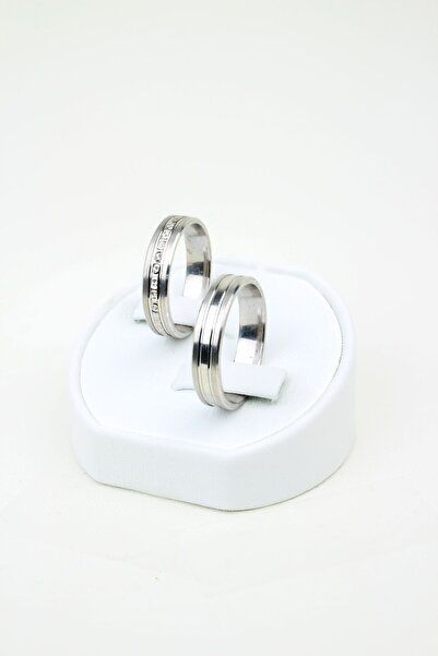 Gri Gümüş Saf Sevgi Döngüsü 925 Ayar Gümüş Alyans, Nişan ve Söz Yüzüğü