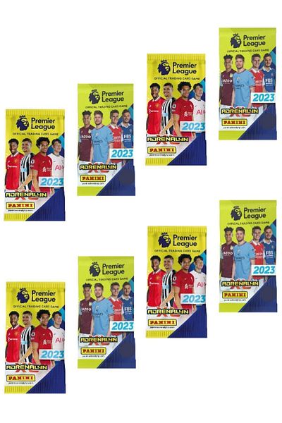 Panini Premier League 2022 - 23 Trading Card - 2023 England Premier League Football Player Cards (8 Pack)