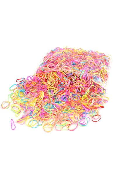 Black Point 1000 Pieces of Hair Braid Elastics, Elastic Hair Band, Rubber Buckle for At Tail