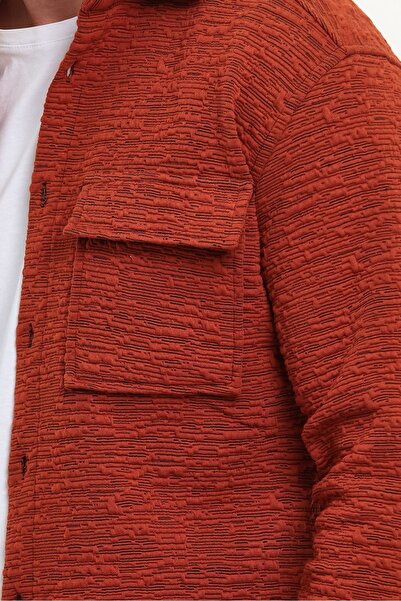 MİRMARONİ зимова чоловіча сорочка з капітоном, сорочка лісоруба, одна кишеня з клапаном