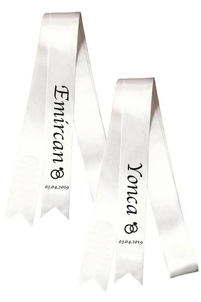 Hediyenza Engagement Wedding Bride Groom Jewelry Ribbon 2 mt