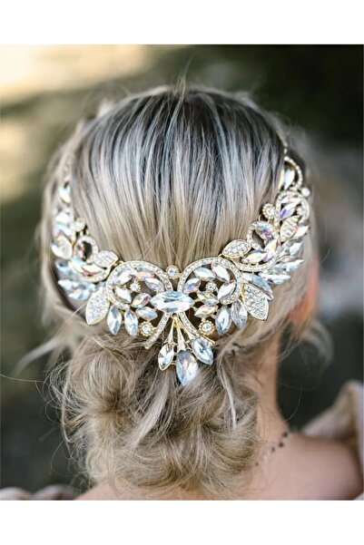 Hediyenza Fabulous Century Hürrem Diamond Monture - Colier Choker și Accesoriu pentru păr de mireasă Nuntă