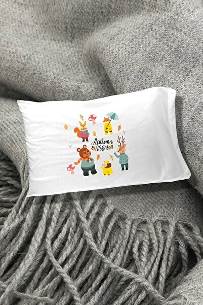 Hediyenza Feta de perna decorativa pentru copii cu imprimeu de toamna 50x70 c...