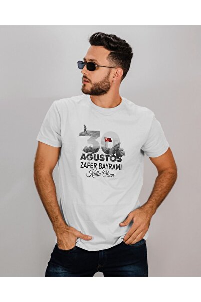 Hediyenza Day of Victory Printed - Unisex Λευκό κοντομάνικο μπλουζάκι