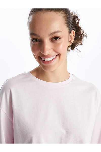 LC Waikiki __cs__ Dámský Crop XSIDE - Crew Neck, Krátký rukáv