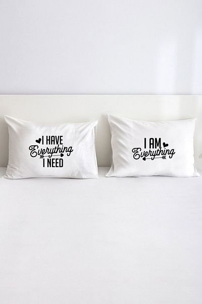 Hediyenza Everything Double Decorative Pillow Case 50x70 Cm