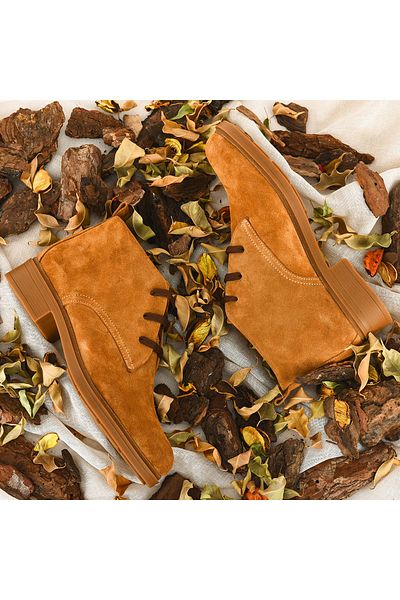 Moosefield Μπότες από γνήσιο δέρμα Tan Unisex