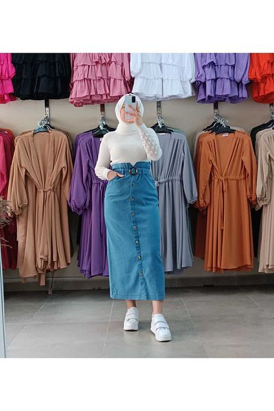 MODA CEYDA Τζιν φούστα